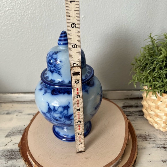 ✨SOLD✨ Vintage Cobalt Blue Ginger Jar Hand Painted Made in Portugal Blue Style - Picture 9 of 12